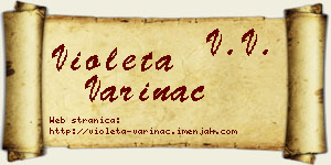 Violeta Varinac vizit kartica